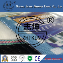 Tissu non-tissé bleu et blanc de Spunlace au sujet du nettoyage de famille (38g-100g)